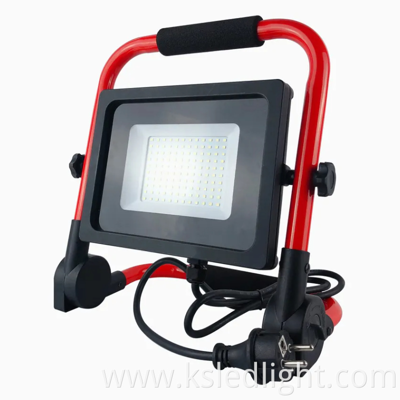 LED work light 50W IP65 waterproof Outdoor portable folding electrodeless dimming LED work light